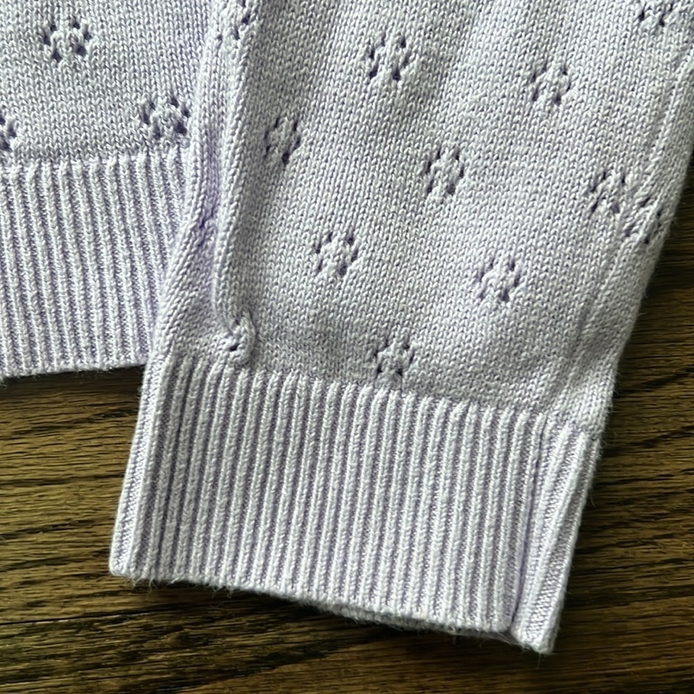 GAP Knit Girl Cardigan Purple Size 8 Medium - Picture 8 of 14